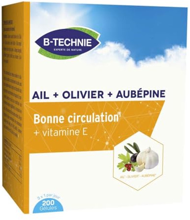 Biotechnie Ail + Olivier + Aubépine Bonne Circulation 200 Gélules