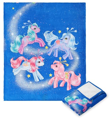 NORTHWEST Hasbro My Little Pony, Retro Space Ponies, Silk Touch Throw Blanket, 50 x 60 Inches