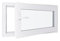 Fenêtre PVC - LxH 1000x500 mm -Triple Vitrage - Blanc -poignée à gauche