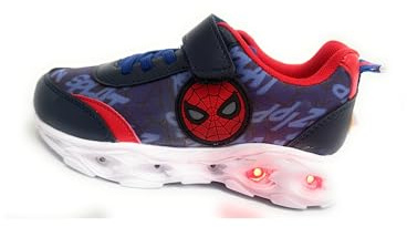 Sneakers per Bambini Spider-Man con Luci LED, Suola Luminosa Interattiva, Rosso Taglia 29 (Blu Azzurro, Sistema Taglie Calzature EU, Bambino Piccolo (2-5 Anni), Numero, Media, 29)