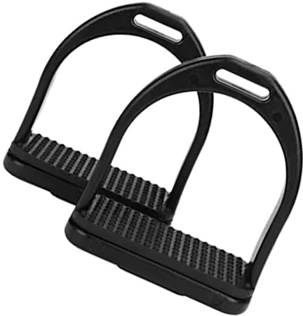 TOYANDONA 2 Pièces Étrier Antidérapant en Plastique pour Cheval, Étrier de Selle Professionnel Remplaçable, Structure Simple, Sécurité Renforcée pour Équitation Confortable
