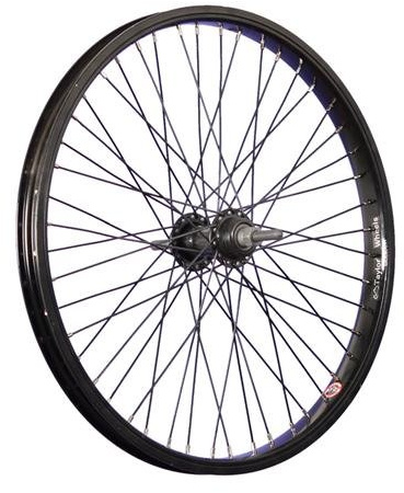 20 Zoll BMX Hinterrad Aluminiumfelge verstärkt schwarz 48 Loch Vollachse