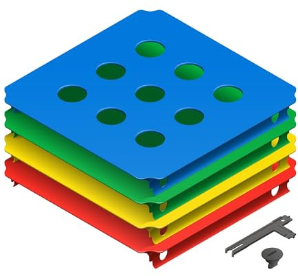 QUADRO Lochplattenset XXL – 10 gelochte Sichtplatten 40 x 40 cm für Seitenwände, ab 6 Monaten je nach Aufbau, UV-Stabil, Indoor/Outdoor, Made in Germany (Classic)