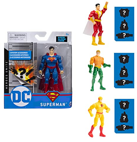 DC Comics Figura d'azione, 10 cm, Modelli/Colori assortiti, 1 pezzo