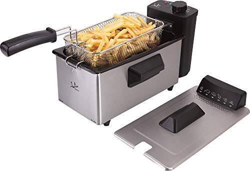 Jata FR678 Freidora de Aceite de 3,2 litros, 2000 W, Antimezcla sabores, Desmontable, Fácil limpieza, Acero Inox, Temperatura Regulable, Recoge cable