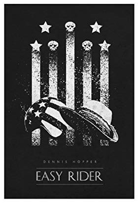 Easy Rider kultiges Vintage-Filmposter, Leinwand, Schlafzimmer, Dekoration, Sport, Landschaft, Büro, Raumdekoration, Geschenke, 30 x 45 cm, ohne Rahmen