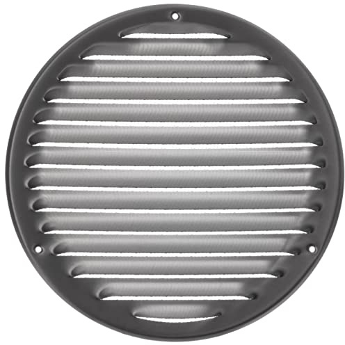 Ø 200 mm ventilationsgaller i rostfritt stål med insektsskydd – metallgaller för ventilation – frånluftsgaller