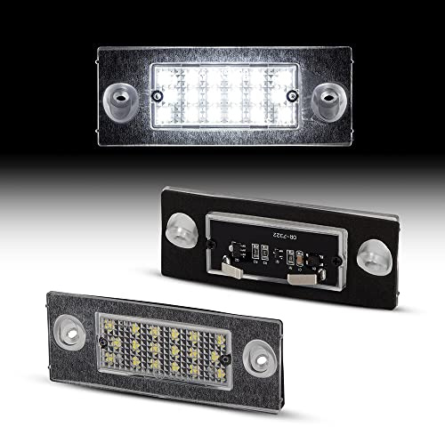 Recambo LED Kennzeichenbeleuchtung mit E-Zulassung | Plug & Play | CanBus - Fehlerfrei | SMD Nummernschildbeleuchtung kompatibel für Audi A2 | Typ 8Z | BJ 1999-2005
