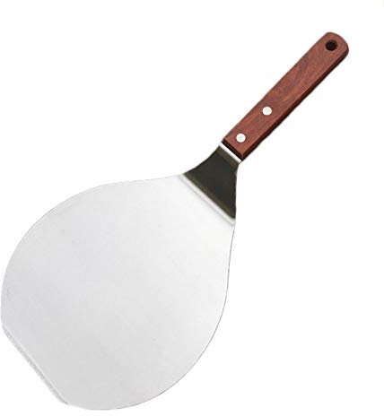Pelle à Pizza en Acier Inoxydable Cuisine Lifter Spatule Ronde Pelle À Pizza Pagaie Trou Suspendu Outil De Cuisson Pelle À Gâteau Chef