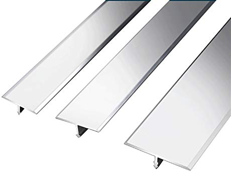 Bodenkantenverkleidung, Schwelle, 1,2 m, T-förmige Aluminium-Tür, silberfarben, Bodenzaun, Schwellenleiste, Profil, Abdeckung, Übergang, dekorative Laminat-Teppich-Abdeckleiste, untere Übergangsleiste