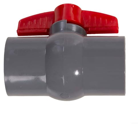 PVC Kunststoff Wasserversorgung und Ablassventil Schalter Zuverlässiger PVC-Kugelhahn für Wasserversorgungsrohr mit Schiebebuchse 20 50 mm (50 mm)