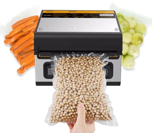 KHZKHC 240W Chamber Vacuum Sealer Machine, Food Packaging Food Sealer Machine, Sealable Bag Width 254mm, Vacuum Degree ≥94Kpa, for Sous Vide, Liquids, Powders, and Food Storage