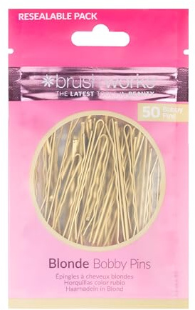 Brushworks Blonda Bobby Pins - 50 stycken