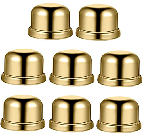 Mikikit 8St dekorativer Hut mit Hornrahmen Metalldekor Lampenschirmring Lampenzubehör Lampenknäufe geklopft Dekoration für Lampenschirm Beleuchtung Knopf Schattenhalter schmücken Harfe