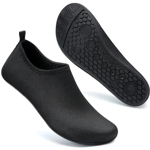Mabove Scarpe da bagno, scarpe da nuoto, scarpe da donna, da spiaggia, scarpe da surf, Nero , 50/51 EU