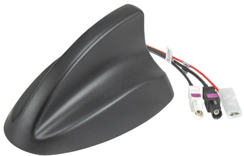 tomzz Audio 1000-070 DAB Antenne Auto Shark Design Dach-Antenne DAB+ FM aktiv 2X Fakra Anschluss