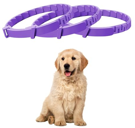 3 PCS Calming Collar for Dogs, Adjustable Waterproof Dog Collar for Relaxation or All Small Medium and Large Dog (62cm)