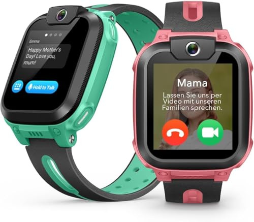 imoo Z1 Kids Smart Watches for Girls,GPS 4G HD Video & Phone Call,IPX8 Pink | imoo Kids Watch with GPS Tracker,Class Mode,SIM,Add Friends,Family Chat,SOS,Reject Unknown Calls,Pedometer,1-2 Days Use,GDPR
