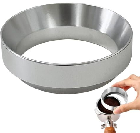 58mm Dosing Funnel, Magnetic Espresso Dosing Funnel for Portafilter - Coffee Machine Accessories, Coffee Accessories for Home, Barista Aluminum Alloy Espresso Dosing Ring for Cafe
