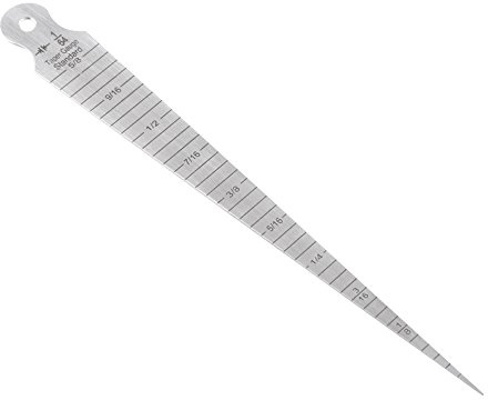 Calibro Conico, 1-15mm 1/8-5/8 Pollici Calibro per Saldatura Conico in Acciaio Inossidabile Strumento di Misurazione Metrico e Imperiale, Foro Tastatore a Cuneo con Scala di