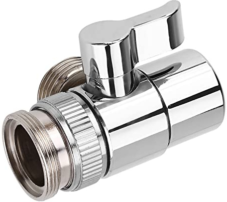 Messing Wasserhahn Deberter Ventilsenke, M24 Gewinde Splitter Adapter G1/2 Schlauch mit Waschmaschine oder Duschschlauch Anschließen