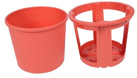 VICASKY Seau de Plantation Deux Niveaux pour Pommes de Terre Bac de Culture Potager Plastique Accessoire de Jardinage Pratique pour Croissance Végétale Réduit Le Risque de Mort des