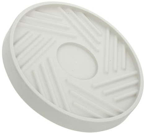 DIYEAH Portavasi Rotondo con Ruote Vassoio di Drenaggio per Piante con Superficie Antiscivolo Carrello Portafiori Mobile per Interni ed Esterni