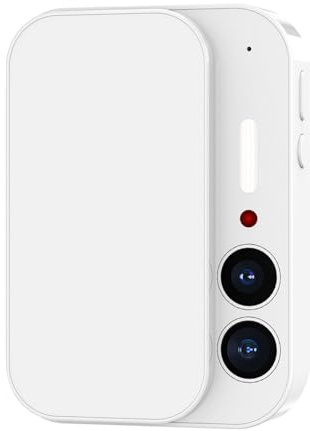 Tangxi Fotocamera Digitale 4K, CCD Touch Screen con Copertura Scorrevole HD da 64 MP con Obiettivo Messa a Fuoco Automatica AF, per Intrattenimento Vlog Fotografia Studente Bellezza (White)