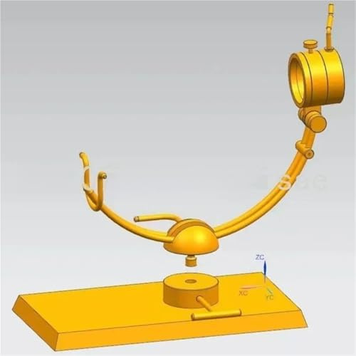 Schinkenständer Schinkenhalter, Ständer, Präsentationsregal, Edelstahl, Marmor, 360 Grad