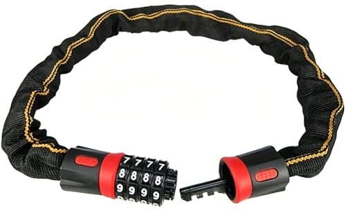 1pcs Antivol Velo Code 4 Chiffres, Cadenas Velo Antivol Haute Securite, Chaine Antivol Velo Electrique, Antivol Trottinette, Cadenas Code pour Velo, Moto, Scooter, Chaine Velo