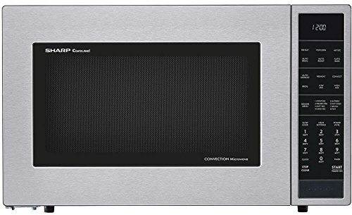 SHARP SMC1585BS 1.5 cu. ft. 900W Sharp Stainless Steel Carousel Convection + Microwave Oven