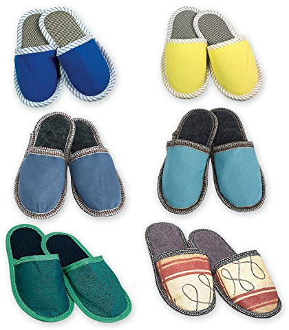 Parodi & 190/C, 190 / C Pantoufles unisexes Taille 42-43, Tissu mixte adulte, Assortiti, 42.5 EU