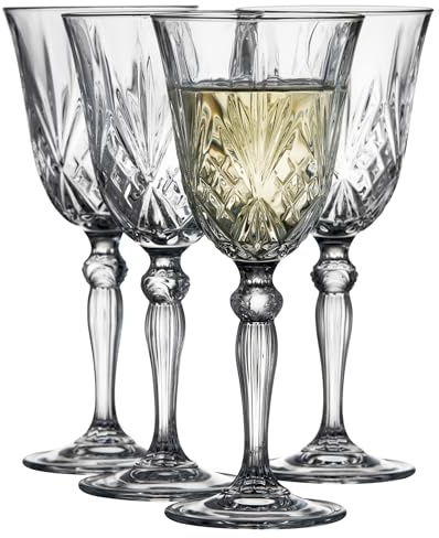 Lyngby Glas Krystal Melodia Vittvinsglas 21 cl 4 st Clear