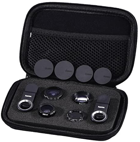Hama 5-in-1 Objektiv-Set Uni, MC, für Smartphones und Tablets, 00044339