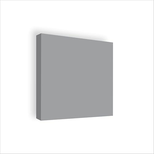 Stop Sound Pannello acustico fonoassorbente, pannelli fonoassorbenti alte prestazioni 64x64x5 Certificati Made in Italy (Grigio)