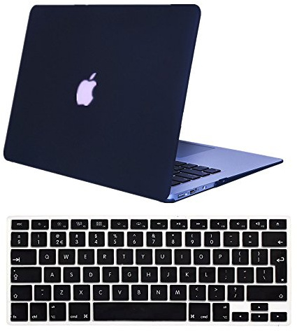 Se7enline Compatible with Macbook Pro Case Frosted Soft-Touch Hard Shell Case Cover for Macbook Pro 13 inches Model A1278 No Retina Display with Black Silicone Keyboard Cover, Black