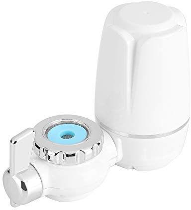 EVTSCAN Filtre à Eau de Robinet, purificateur de Filtre à Eau à Montage sur Robinet de Cuisine Domestique avec Noyau en céramique Lavable