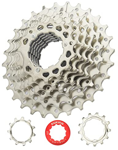 CYSKY Cassette 8 Vitesses 11-28T Cassette adaptée pour VTT, vélo de Route, VTT, BMX (Poids léger)
