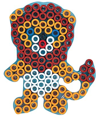 HAMA - Transparent Lion Plate for Ironing Beads Size Maxi - Craft Hobbies 3 Years and Above