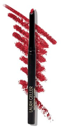 LAURA GELLER NEW YORK Modern Classic Lip Liner (Ritzy Red) - Prevents Feathering and Fading, Water and Transfer Proof - Luxurious Creamy Long Lasting Lip Liner