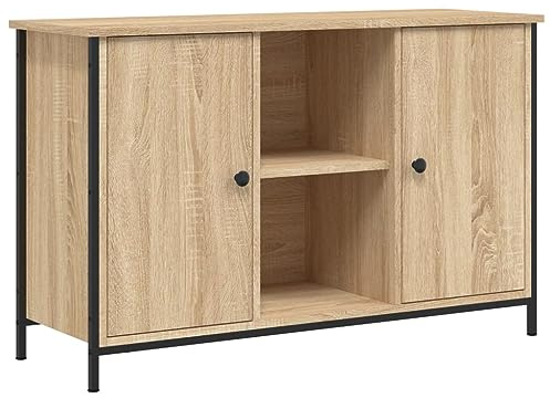 vidaXL Mueble de TV Madera de ingeniería Roble Sonoma 100x35x65 cm