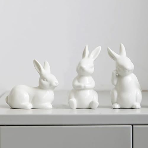 GISELA D Coniglietti pasquali, decorazione pasquale, decorazione pasquale, decorazione per Pasqua, decorazione davanzale, 3 pezzi