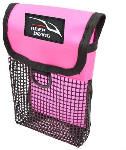 Wasserdichte Tauchtasche Unterwasser-Aufbewahrungstasche für Essential Gear Kunststoff Transparent Tauchen Handyhülle (Pink)