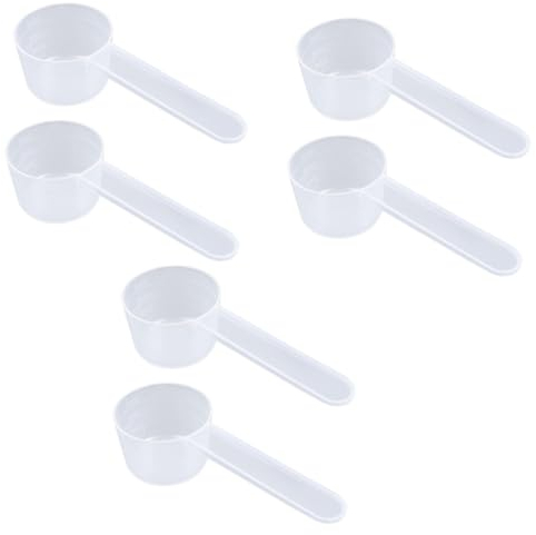 Changyeah 6 Stück Messlöffel, Dosier-Löffel 20g, Spoons mit Skala für Küche zum Backen & Kochen,Löffel Dosierlöffel für Proteinpulver Kaffee Kochen Backen Waschpulver