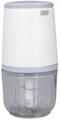 Mini picadora de carne eléctrica de 300 ml, picadora de ajo, picadora de carne USB, procesador de alimentos, inalámbrico, fácil de picar para bebés, picadora de alimentos pequeña para verduras,