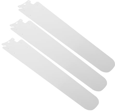 CONGARTENO Pale di Ricambio in Ferro Bianco e Installazione Rapida 3 Pezzi Elettrico Design Spesso per Ventilatore da Soffitto per Case e Centri Commerciali