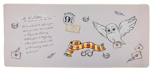 Cinereplicas Harry Potter Hedwig skrivbordsmatta – 80 x 35 cm – officiellt licensierad