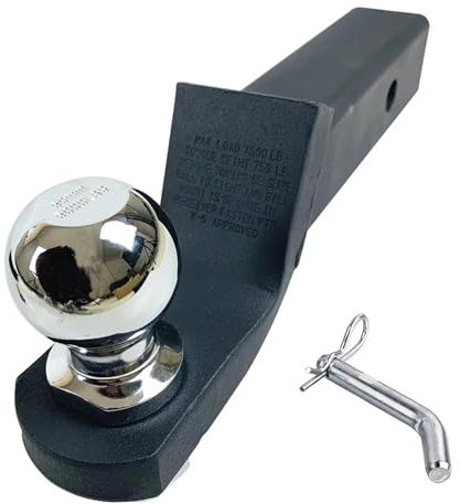 Aggancio per rimorchio Gancio di traino con attacco a sfera da 2 pollici, gancio di traino con linguetta, con sfera di traino e perno di aggancio, parti del rimorchio rimorchio auto(With 50mm ball)