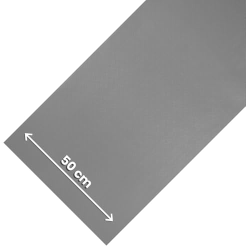 Olivo.Shop Alfombra Pasillo Cocina de Vinilo en Rollo, Alfombra Multiuso Lavable, Antideslizante y Recortable a Medida para Cocina, Baño, Lavadero, Ancho 50 cm, Rollo Multi Gris (50x500 cm)