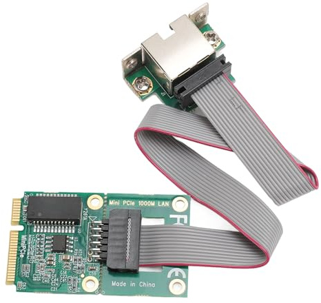 Keenso Scheda Ethernet PCIe Adattatore di Rete Gigabit Stabile Chip I210AT Scheda di Espansione Ethernet GBE per Computer Integrati